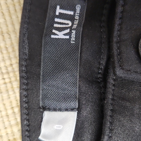 Kut From The Kloth Black High Rise Natalie Fab Ab Bootcut Jeans 0 NWT - Picture 6 of 13